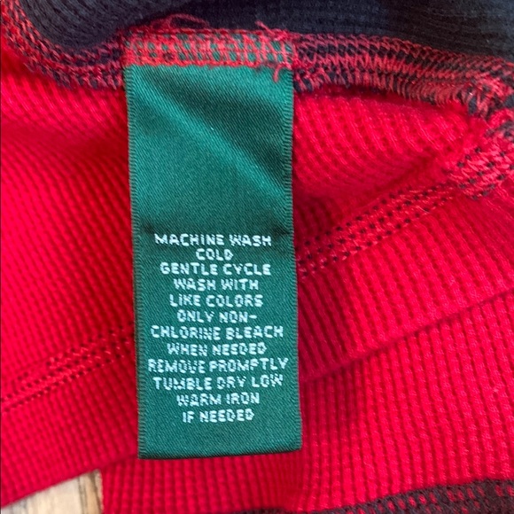 Lauren Ralph Lauren Red Athletic Half-Zip Top with Black Trim - Picture 4 of 11